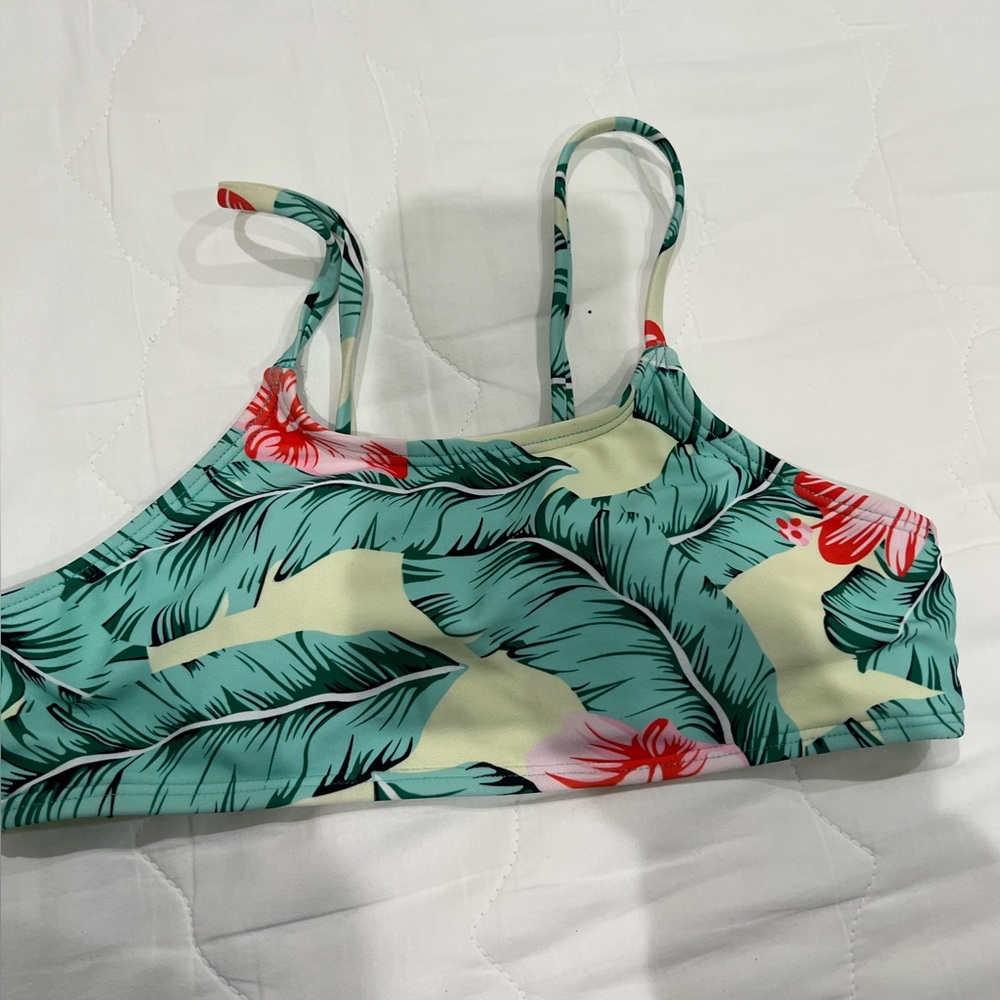 Tropical swim top